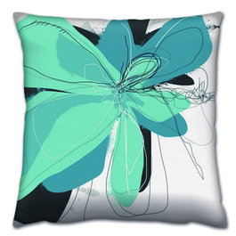 Aberto Design Cojín Multicolor 43 x 43 cm con Relleno de Silicona